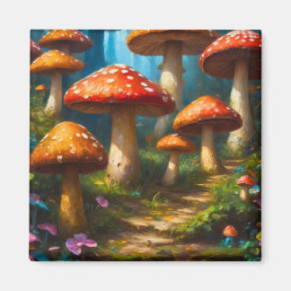 Fantasy Mushrom Magnet