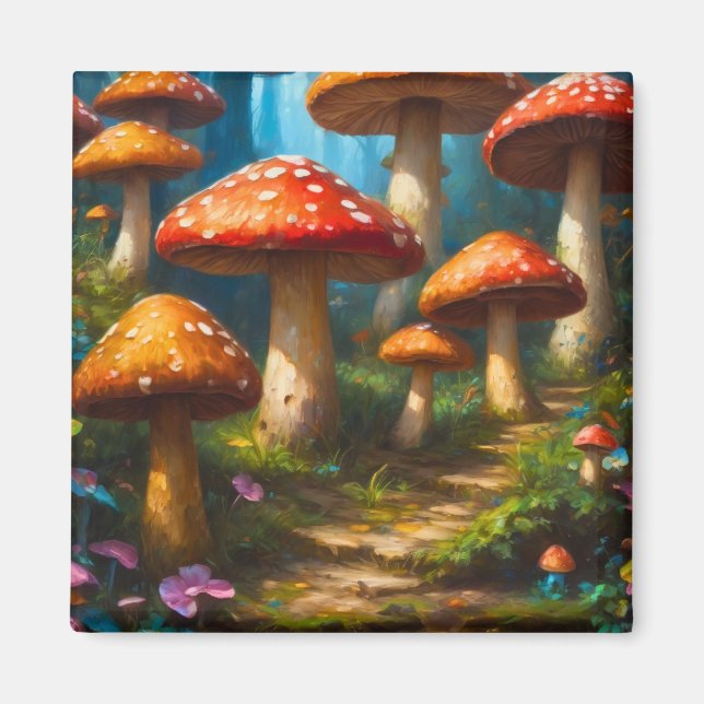 Fantasy Mushrom Magnet (Front)