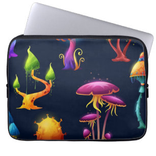 Fantasy Mushroom Forest Pattern – Colourful Magica Laptop Sleeve