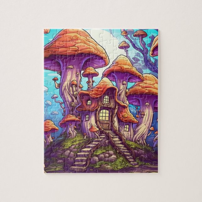 Fantasy Mushroom house Puzzle (Vertical)
