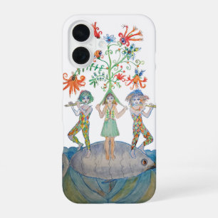 Fantasy Musicians on a Giant Fish iPhone 16 Case