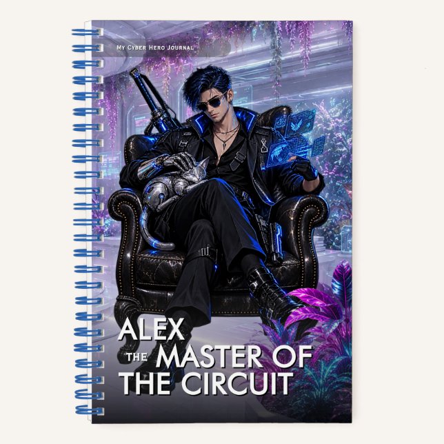 Fantasy My Cyber Hero Adventure Notebook (Front)
