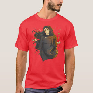 Fantasy Mystic Woman Witch Occult Aesthetic 770  T-Shirt