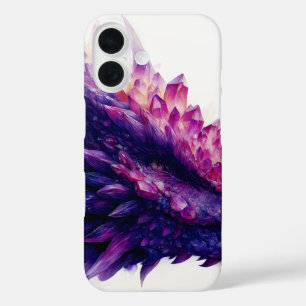 Fantasy Mystical Amethyst Crystal Dragon Beast iPhone 16 Case