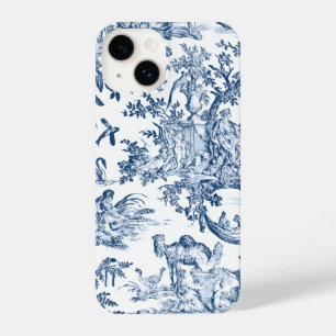 Fantasy Mythical Creatures Vintage Toile-Blue iPhone 14 Case