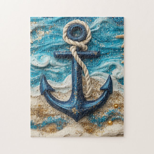Fantasy Nautical Sea Anchor Jigsaw Puzzle (Vertical)