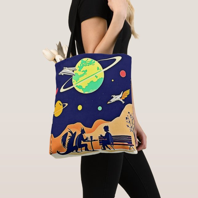  Fantasy Night Rendezvous Tote Bag (Close Up)