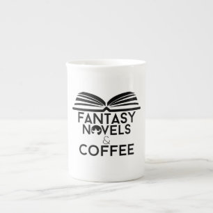 Fantasy Novels and Coffee Bone China Mug