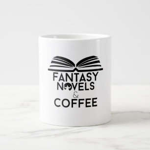 Fantasy Novels and Coffee Large Coffee Mug