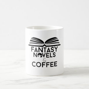 Fantasy Novels and Coffee Mug