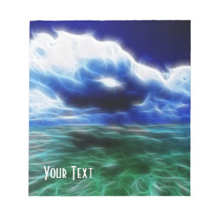 Fantasy Ocean And Clouds Notepad