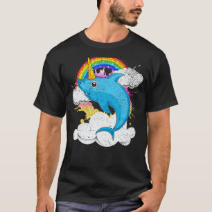 Fantasy Ocean Animal Sharkicorn Rainbow Shark Unic T-Shirt