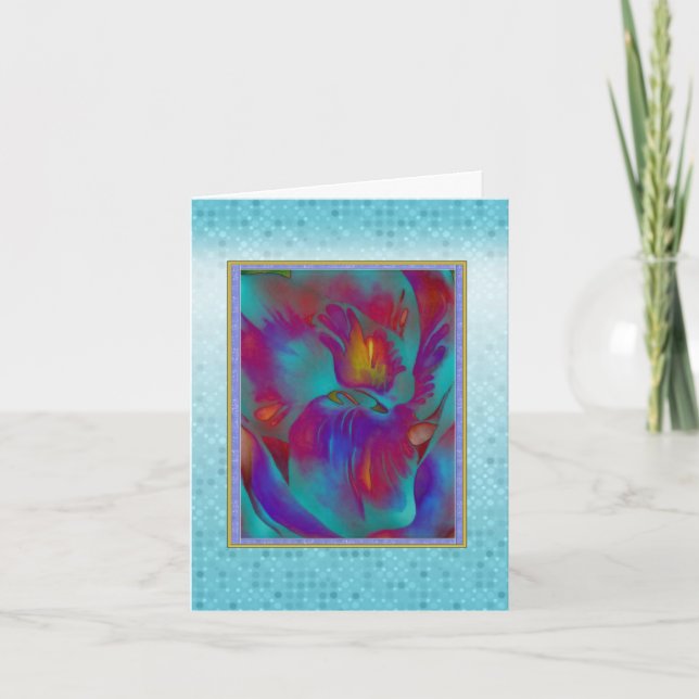 Fantasy Orchid Note Card (Front)