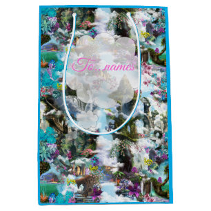 Fantasy Other worlds in the Clouds Medium Gift Bag