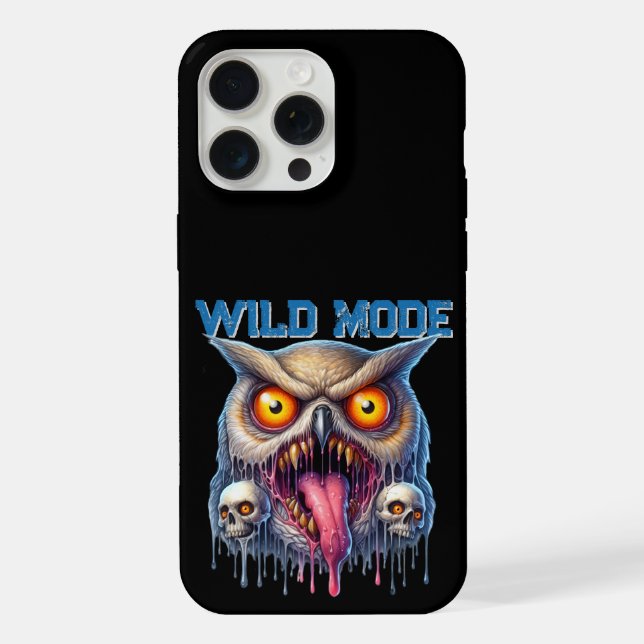 Fantasy Owl in Wild Mode iPhone Case (Back)