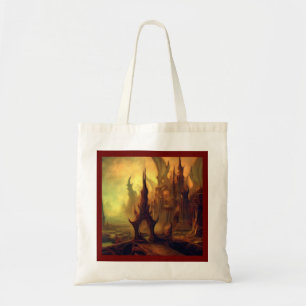 Fantasy Painting 10 - Evil Temple Tote Bag