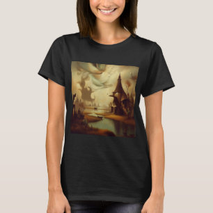 Fantasy Painting 3 - Mediaeval Landscape T-Shirt