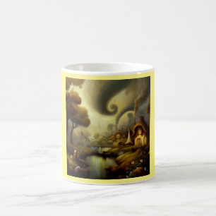 Fantasy Painting 5  - Village Landscape Coffee Mug