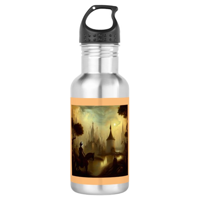 Fantasy Painting 8  - Horseback Rider 532 Ml Water Bottle (Front)