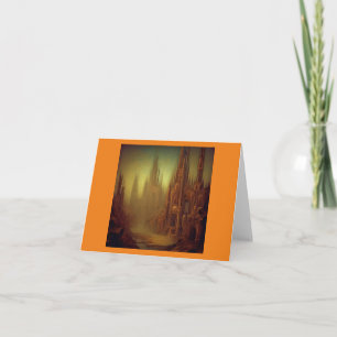 Fantasy Painting 9  - Abandoned City Card