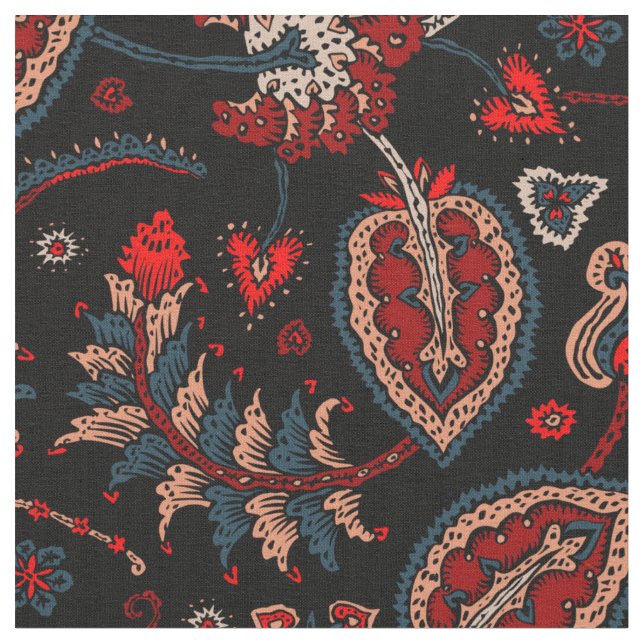 Fantasy paisley fabric (Close Up)