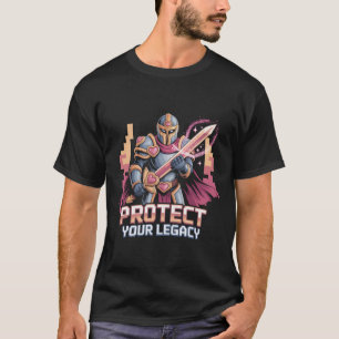 Fantasy Paladin Knight Protect Your Legacy Heart A T-Shirt