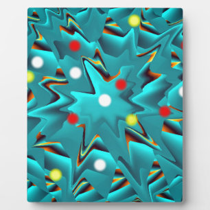 Fantasy pattern azul plaque