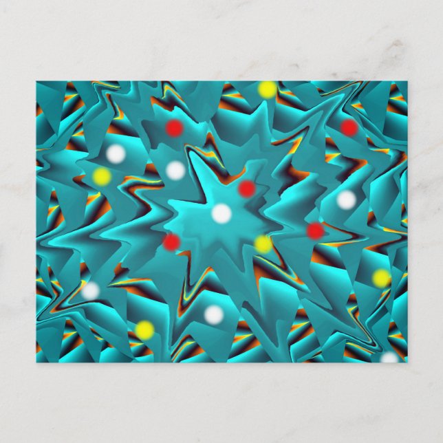 Fantasy pattern azul postcard (Front)