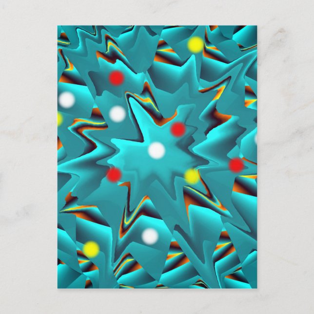 Fantasy pattern azul postcard (Front)