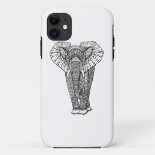 Fantasy Patterned Elephant Doodle iPhone 11 Case