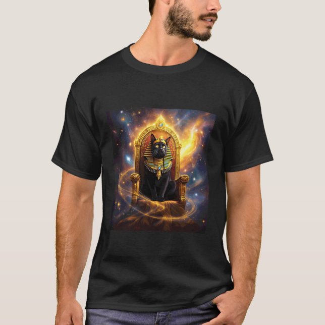 Fantasy Pharaoh Regal Cat T-Shirt (Front)