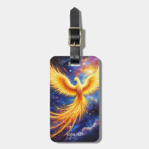 Fantasy Phoenix Stars Space Luggage Tag