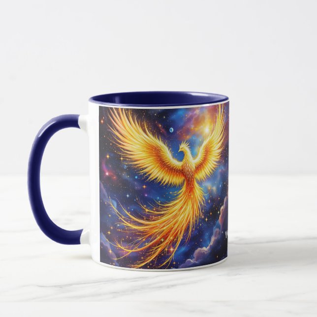 Fantasy Phoenix Stars Space Mug (Left)