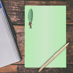 Fantasy Pickle Man Brown Suit Post-it Notes