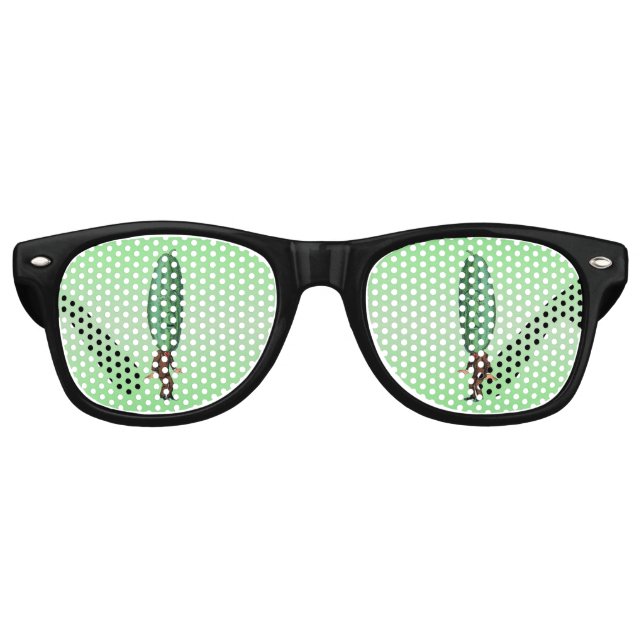 Fantasy Pickle Man Brown Suit Retro Sunglasses (Front)