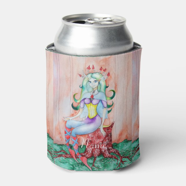 Fantasy Pixie Fairy Thunder_Cove Can Cooler (Can Front)
