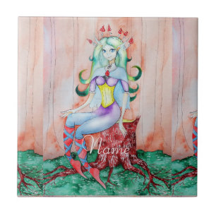 Fantasy Pixie Fairy Thunder_Cove Ceramic Tile