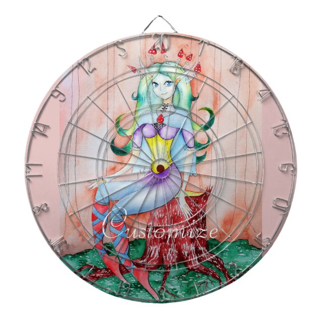 Fantasy Pixie Fairy Thunder_Cove  Dartboard (Front)
