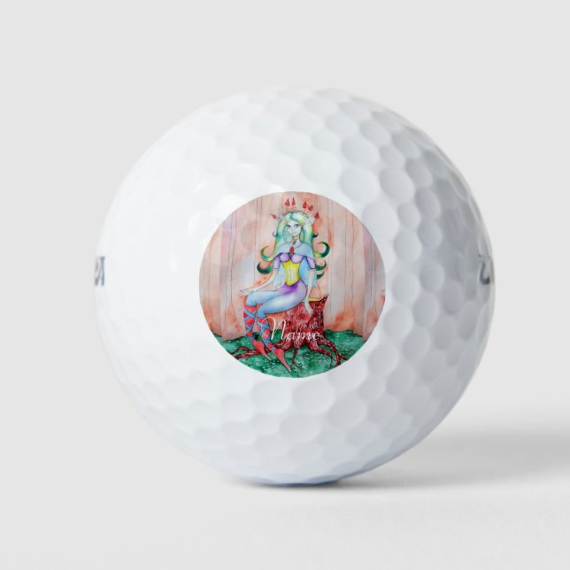 Fantasy Pixie Fairy Thunder_Cove Golf Balls (Front)