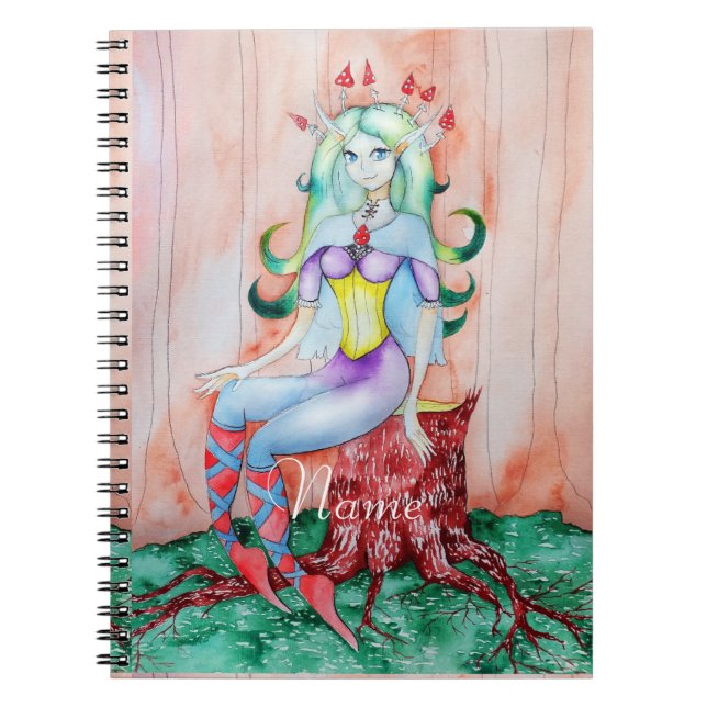 Fantasy Pixie Fairy Thunder_Cove Notebook (Front)
