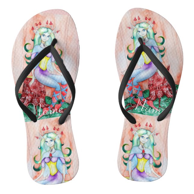 Fantasy Pixie Fairy Thunder_Cove Thongs (Footbed)