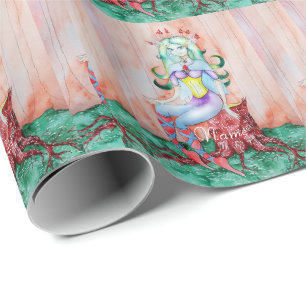 Fantasy Pixie Fairy Thunder_Cove Wrapping Paper