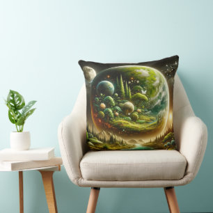 Fantasy Planet – Magical Cosmic Nature Cushion