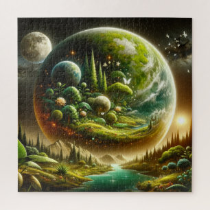 Fantasy Planet – Magical Cosmic Nature Jigsaw Puzzle