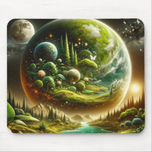 Fantasy Planet – Magical Cosmic Nature Mouse Pad