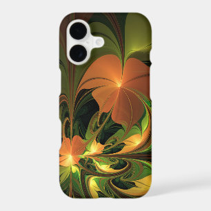 Fantasy Plant Abstract Green Rust Brown Fractal