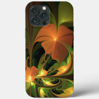 Fantasy Plant Abstract Green Rust Brown Fractal