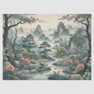 Fantasy Plant and Flower Forest Tissue Paper