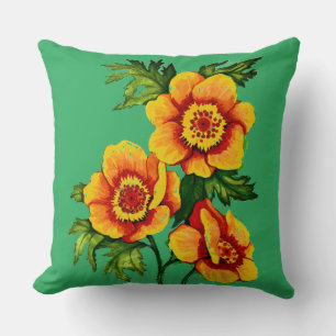 Fantasy Poppies   Cushion