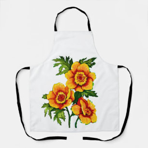 Fantasy Poppies Medium Apron